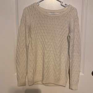 Cable knit sweater